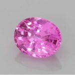 Oval Pink Sapphire, view 2