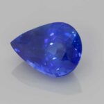 4.57ct Pear Blue Sapphire, view 2