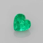 0.74ct Heart Emerald, view 1