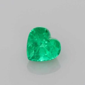 0.74ct Heart Emerald