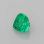 0.74ct Heart Emerald, view 2