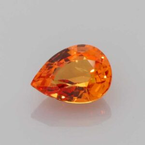 0.926ct Pear Orange Sapphire