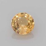 1.33ct Round Orange Sapphire, view 1