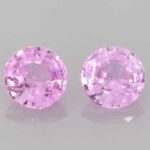 Round Pink Sapphire, view 1