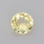 0.64ct Round Yellow Sapphire, view 1