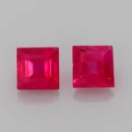 0.385ct Square Ruby, view 1