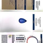 Pear Blue Sapphire, view 3