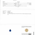 2.09ct Pear Blue Sapphire, view 3