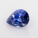 4.14ct Pear Blue Sapphire, view 1