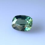 2ct Cushion Teal Sapphire, view 2