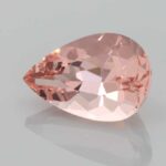 3.05ct Pear Peach Morganite, view 2