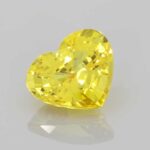 4.86ct Heart Yellow Sapphire, view 1