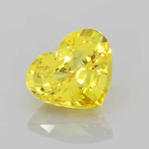4.86ct Heart Yellow Sapphire