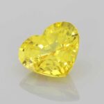 4.86ct Heart Yellow Sapphire, view 2