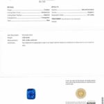 5.08ct Cushion Blue Sapphire, view 3