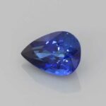 0.63ct Pear Blue Sapphire, view 2