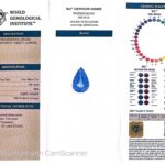 1.82ct Pear Blue Sapphire, view 3