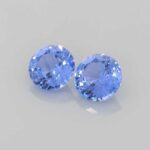 Round Blue Sapphire, view 2