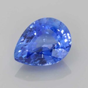 3.06ct Pear Blue Sapphire