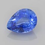 3.06ct Pear Blue Sapphire, view 2