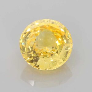 3.57ct Round Yellow Sapphire
