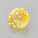 3.57ct Round Yellow Sapphire, view 2