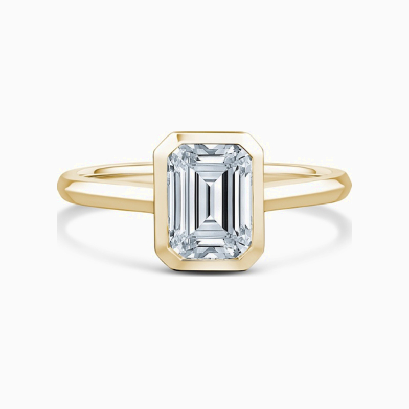 Emerald Bezel Solitaire