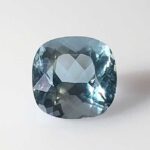 4.22ct Square (Antique) Cushion Aquamarine, view 1
