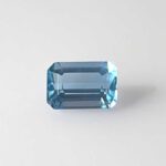 0.89ct Emerald Cut Aquamarine, view 1
