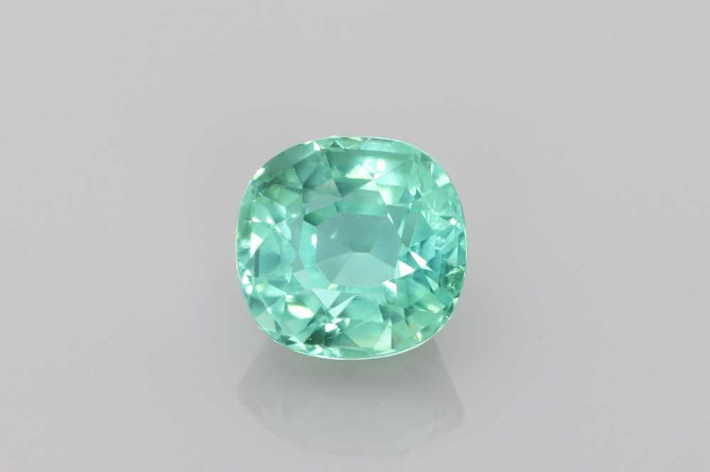 1.74ct Square (Antique) Cushion Mint Tourmaline