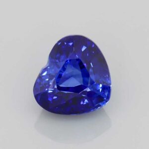 1.61ct Heart Blue Sapphire