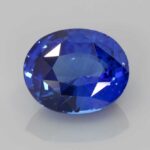 5.55ct Oval Blue Sapphire, view 1