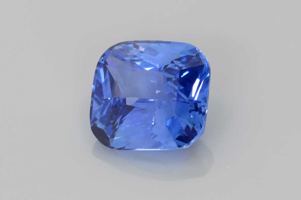 3.5ct Square (Antique) Cushion Blue Sapphire