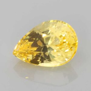 3.01ct Pear Shape Yellow Sapphire