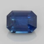 3.51ct Emerald Cut Blue Sapphire, view 1