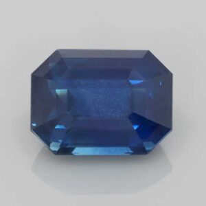 3.51ct Emerald Cut Blue Sapphire
