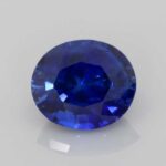 2.09ct Oval Blue Sapphire, view 1