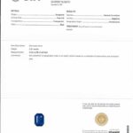 3.51ct Emerald Cut Blue Sapphire, view 3