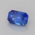 1.15ct Emerald Cut Blue Sapphire, view 2