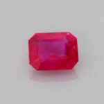 0.47ct Emerald Cut Ruby, view 1