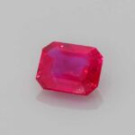 0.47ct Emerald Cut Ruby, view 2