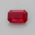 1.43ct Emerald Cut Ruby, view 1