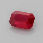 1.43ct Emerald Cut Ruby, view 2