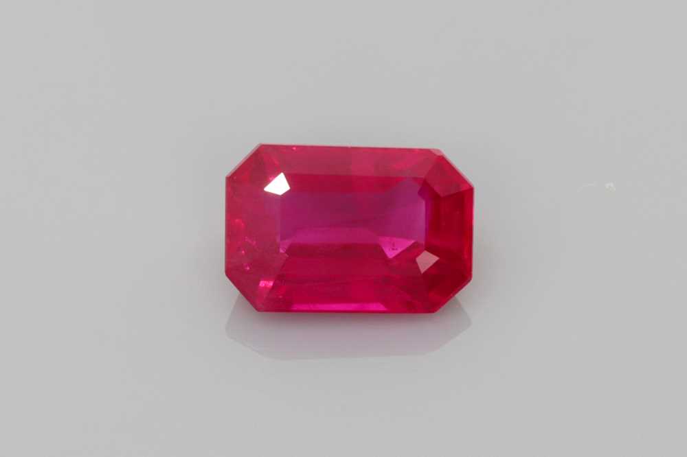 1.09ct Emerald Cut Ruby