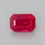 1.23ct Emerald Cut Ruby, view 1