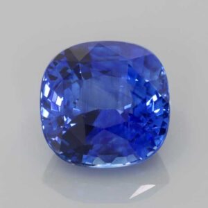 4.36ct Square (Antique) Cushion Blue Sapphire