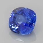 4.36ct Square (Antique) Cushion Blue Sapphire, view 2
