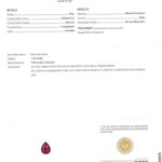 1.45ct Pear Shape Ruby, view 3