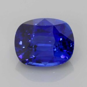 4.3ct Rectangular Cushion Blue Sapphire
