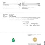 4.63ct Pear Shape Emerald, view 3